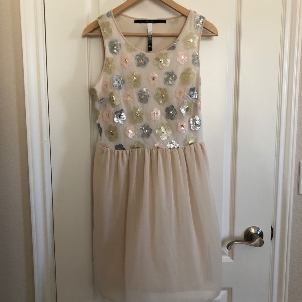 Floral sequence dress